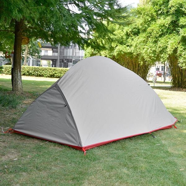 Outdoor Shade Tent Portable Double zipper Double door ultra lightweight aluminum pole double picnic camping tent