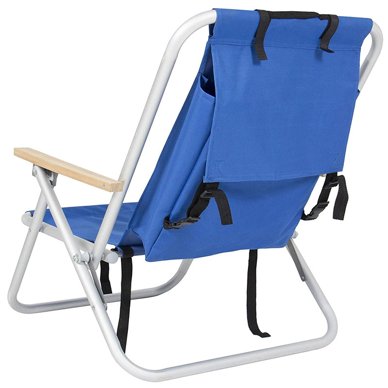 Portable Beach Chair 4-Positions With Backpack Paded Strap