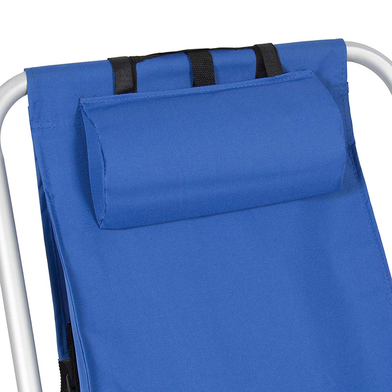 Portable Beach Chair 4-Positions With Backpack Paded Strap