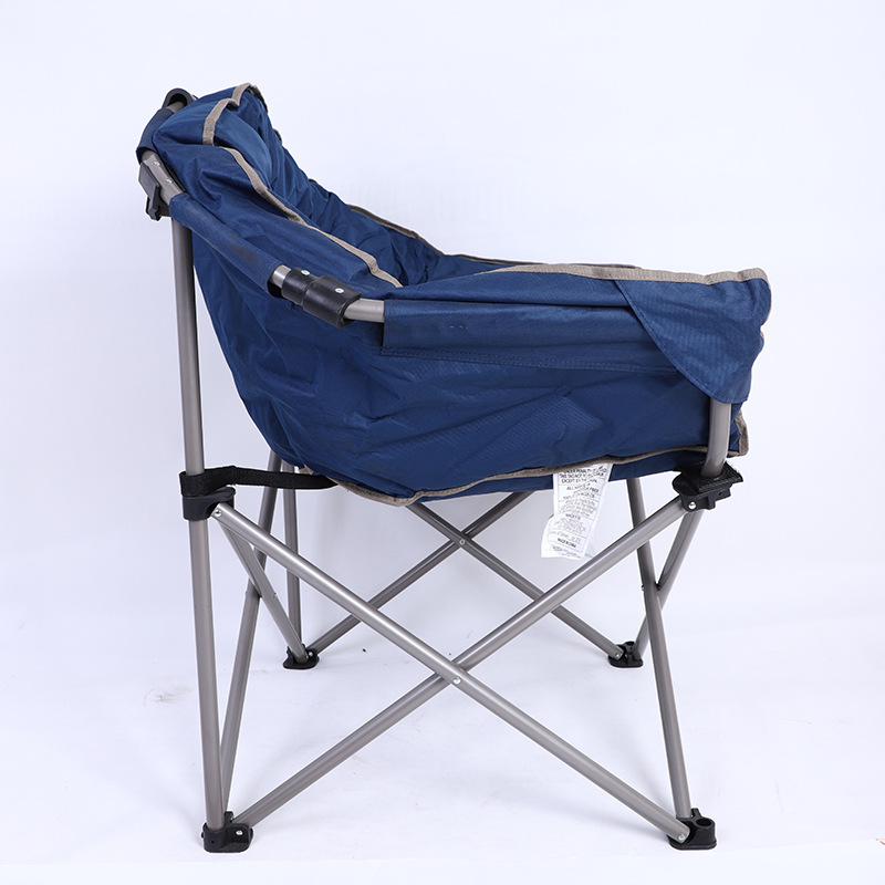 Heavy Duty Paded Foldable Camping Chair Moon Chair