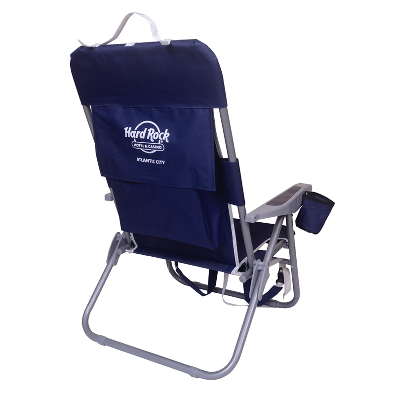 Portable Beach Chair 4-Positions With Backpack Paded Strap