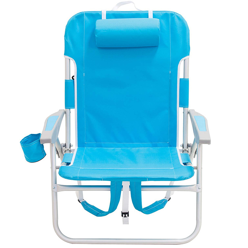 Portable Folding Beach Chair 4-Positions With Backpack 