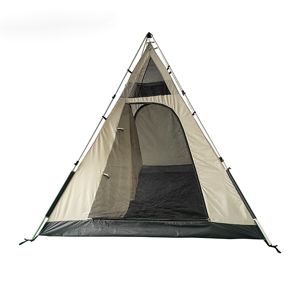 A-Frame Automatic Pop-Up 4Persons Family Tent With Sun Shelter