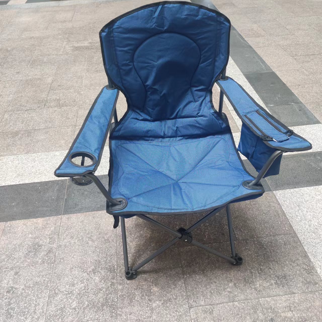 Paded Camping Foldable Chair With Cooler & Storage Bag Mande in China